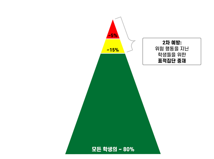 2차 예방: 위험 행동을 지닌 학생들을 위한 표적집단 중재